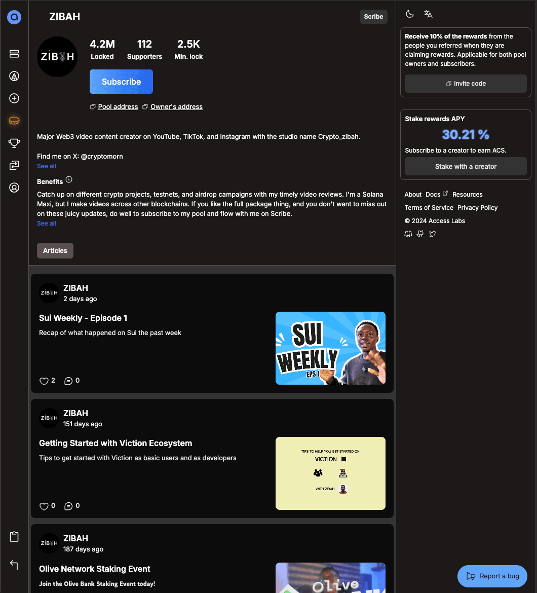 Content creation dashboard